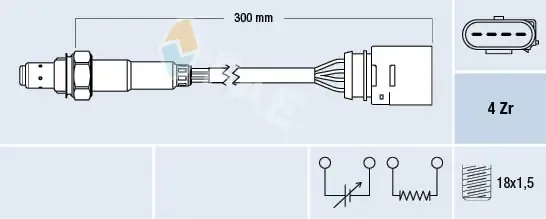 Sonda lambda czujnik tlenu po katalizatorze 77435 FAE