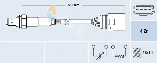 Sonda lambda czujnik tlenu po katalizatorze 77150 FAE