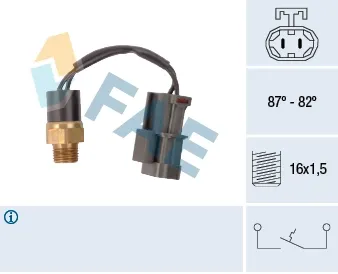 Czujnik temperatury płynu chłodzącego (włączenia wentylatora chłodnicy) Nissan Primera P10