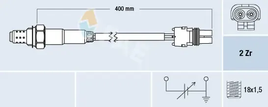 Sonda lambda, czujnik tlenu 77104 FAE