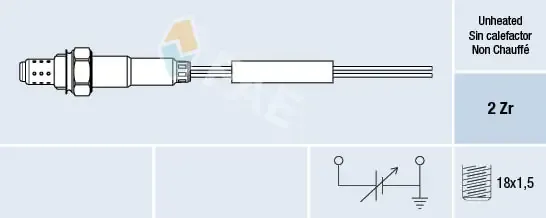 Sonda lambda, czujnik tlenu 77002 FAE