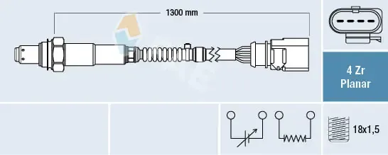 Sonda lambda czujnik tlenu po katalizatorze prawy 77900 FAE