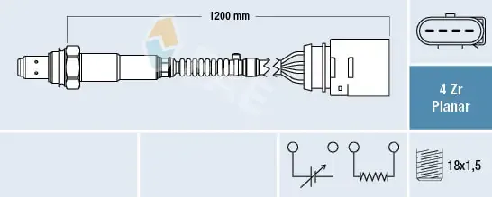 Sonda lambda czujnik tlenu po katalizatorze 77144 FAE