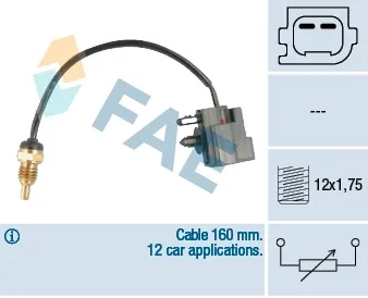 Czujnik temperatury płynu chłodzącego 32426 FAE