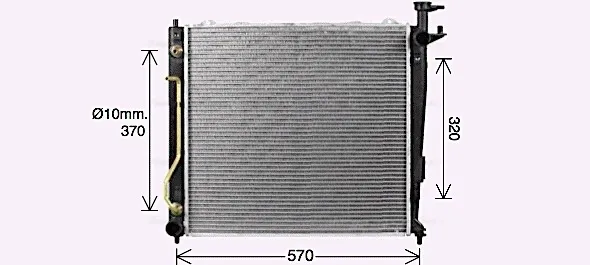 Chłodnica silnika KA2304 AVA