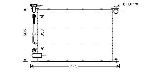 Chłodnica silnika TO2343 AVA