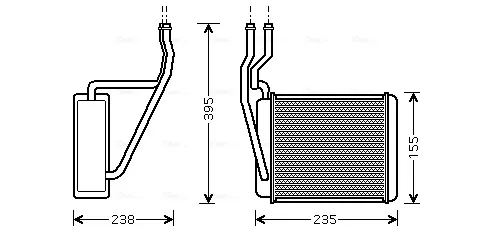 Chłodnica nagrzewnicy (ogrzewacza) FD6329 AVA