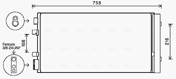Chłodnica klimatyzacji RTA5483D AVA
