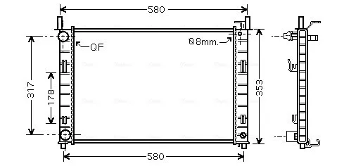 Chłodnica silnika FDA2326 AVA
