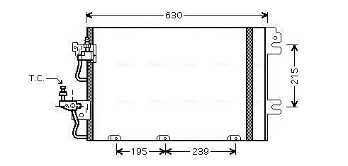 Chłodnica klimatyzacji OL5366D AVA
