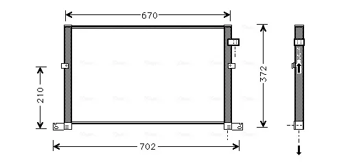 Chłodnica klimatyzacji FD5334 AVA