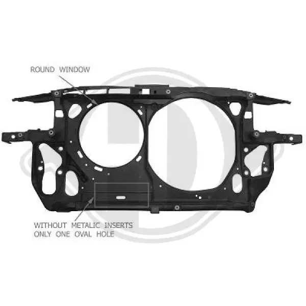 Osłona chłodnicy kompletna (panel mocowania reflektorów) Skoda SuperB I