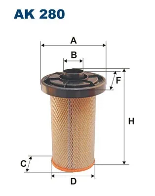 Filtr powietrza AK280 Filtron