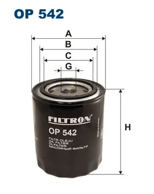 Filtr oleju OP542 Filtron