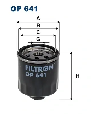 Filtr oleju OP641 Filtron