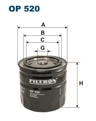 Filtr oleju OP520 Filtron