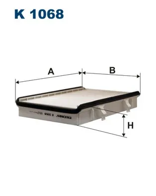 Filtr kabiny K1068 Filtron