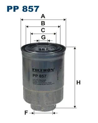 Filtr paliwa PP857 Filtron
