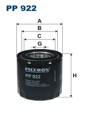 Filtr paliwa PP922 Filtron