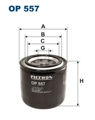 Filtr oleju OP557 Filtron