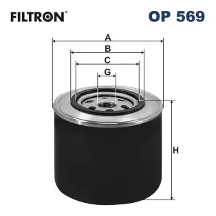 Filtr oleju OP569 Filtron