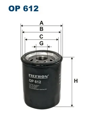 Filtr oleju OP612 Filtron