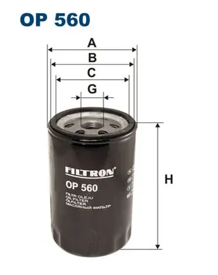 Filtr oleju OP560 Filtron