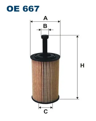 Filtr oleju OE667 Filtron