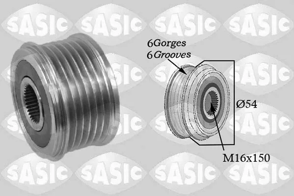Koło pasowe alternatora Peugeot 407 SW 6E