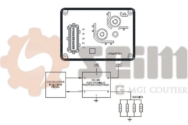 Przekaźnik świec żarowych Citroen Berlingo  MF