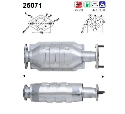 Konwerter-katalizator 25071 AS/Auto Storm