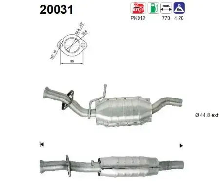 Konwerter-katalizator 20031 AS/Auto Storm