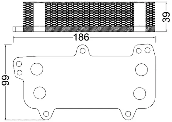 Chłodnica oleju CLC187000S Mahle Original