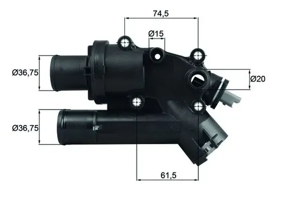 Obudowa termostatu TH4683 Mahle Original