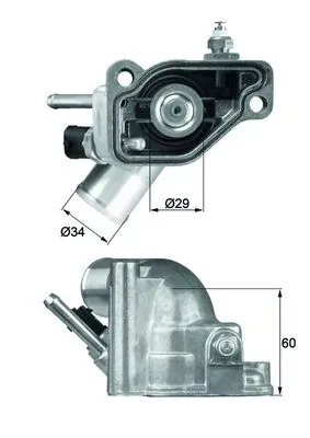 Obudowa termostatu TI592 Mahle Original