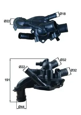Obudowa termostatu TM46105 Mahle Original