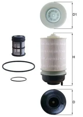 Filtr paliwa KX581KIT Mahle Original