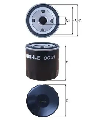 Filtr oleju OC21 Mahle Original