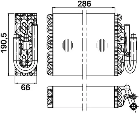 Parownik klimatyzacji AE35000P Mahle Original