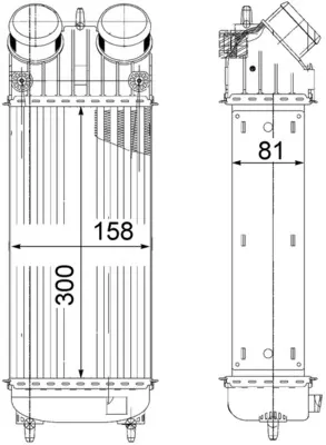 Chłodnica intercoolera CI265000P Mahle Original