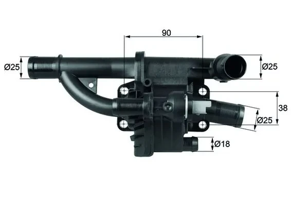 TH 40 83 Mahle Original obudowa termostatu