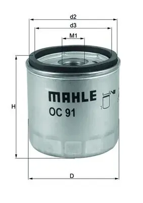 Filtr oleju OC91D Mahle Original