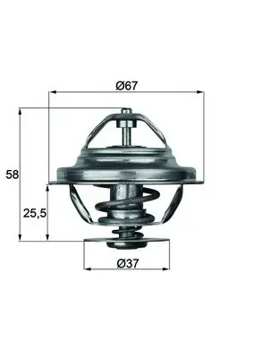 Termostat TX2080D Mahle Original