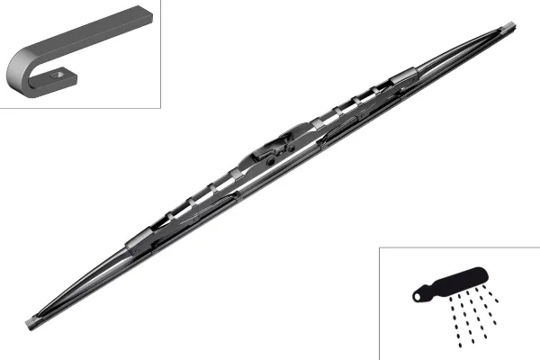 Pióro wycieraczki szyby przedniej, zestaw (2 szt.) 3397004080 Bosch