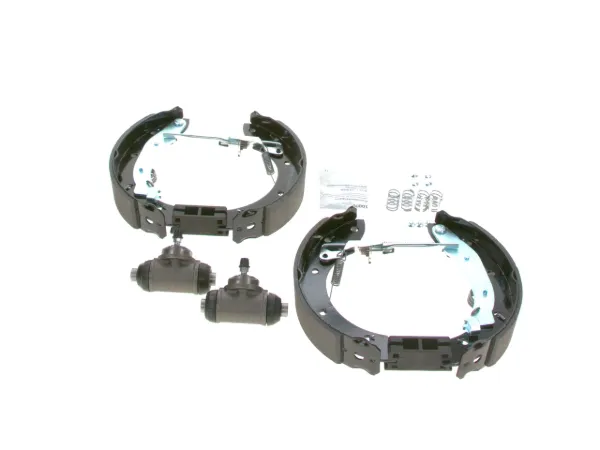 Klocki hamulcowe tylne bębnowe, kompletne z cylindrami, zestaw 0204114556 Bosch