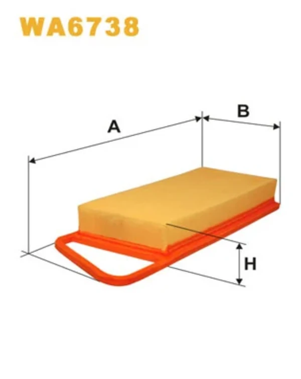 WA6738 WIX filtr powietrza