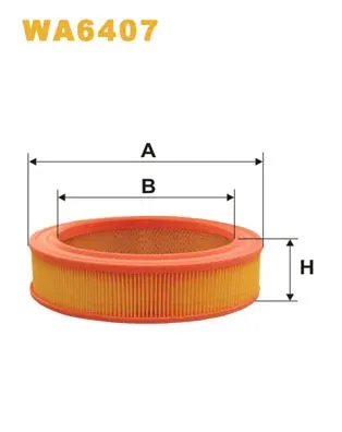 Filtr powietrza WA6407 WIX