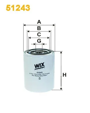 Filtr układu hydraulicznego 51243 WIX