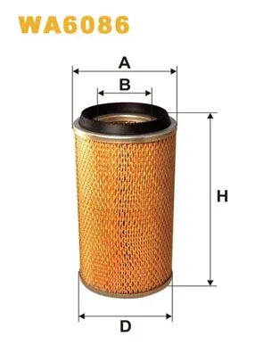 Filtr powietrza WA6086 WIX