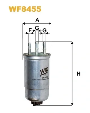 Filtr paliwa WF8455 WIX